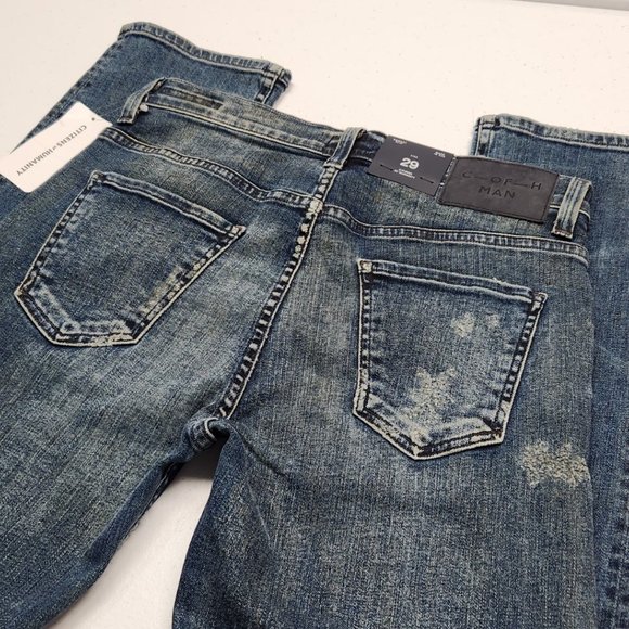 Men's C of H Man BOWERY Slim Skinny Blue Stretch Jeans size 29x32